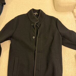 James Perse LA Black Knit Blazer Jacket Sz 2 (M) Designer